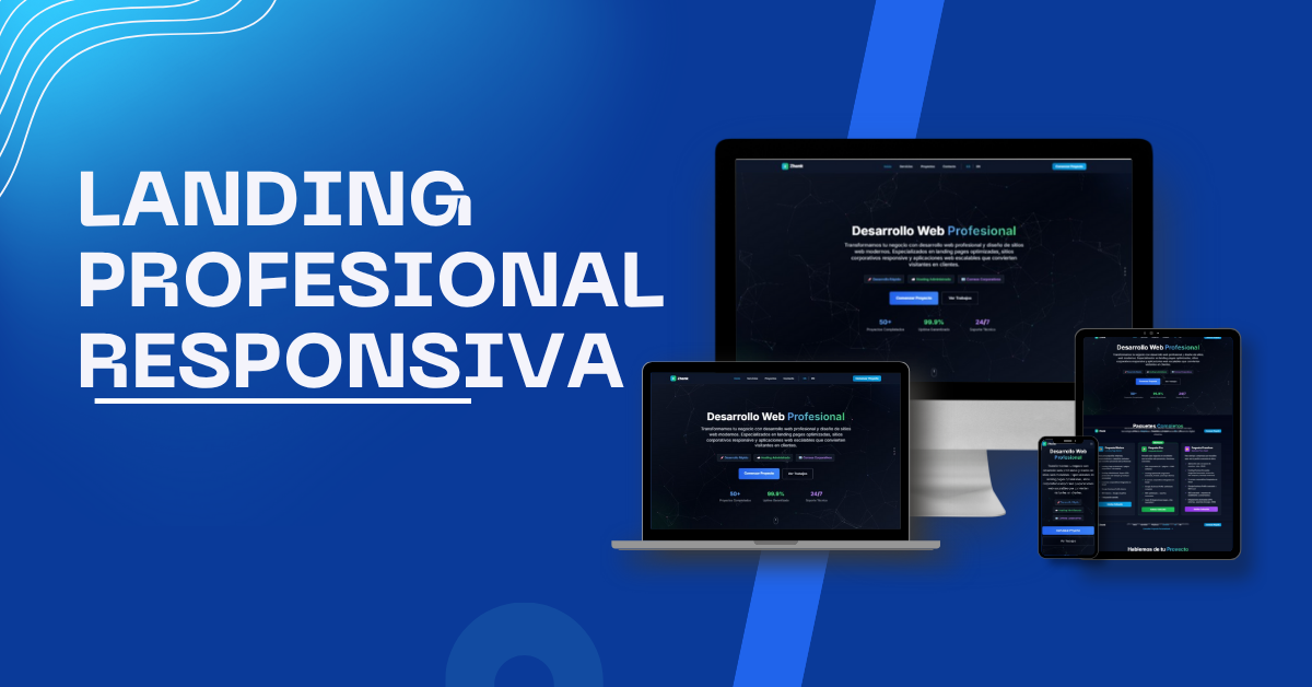 Zhenk.xyz - Landing Page Profesional Multiidioma